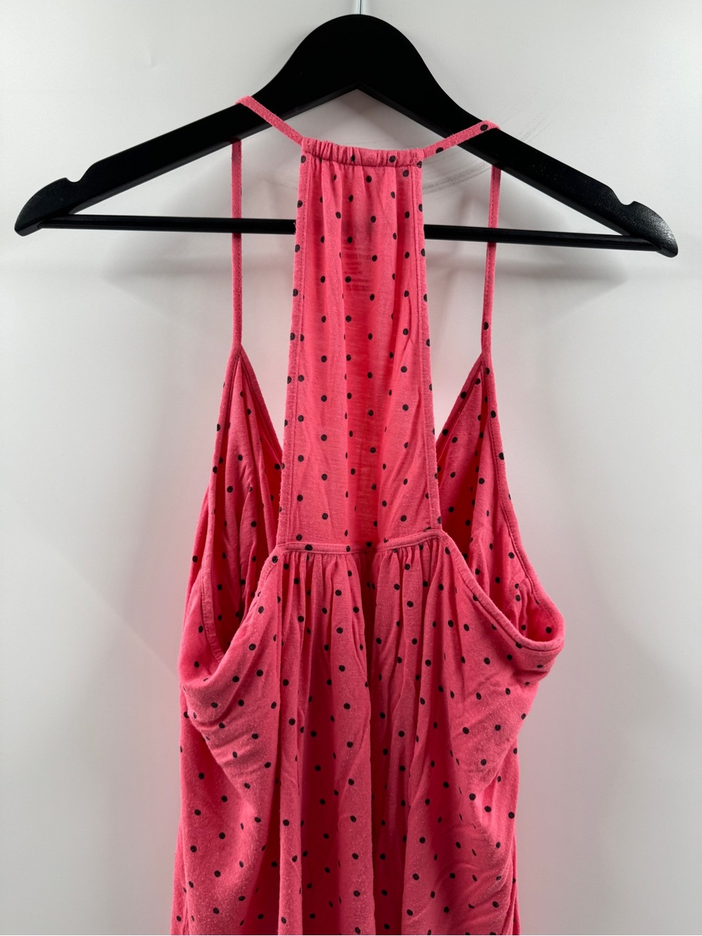 Secret Treasures Pink Polka Dot Sleep Tank Top with Built-In Shelf Bra – Women's - Picture 8 of 9